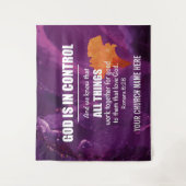 Romeinen 8:28 ALLE DINGEN WERKEN SAAM Kerk Wandkleed (Voorkant)