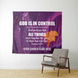 Romeinen 8:28 ALLE DINGEN WERKEN SÁMEN Kerk Wandkleed