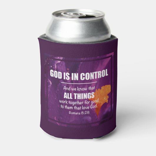 Romeinen 8:28 ALLE DINGEN WERKEN SAMEN SAMEN Monog Blikjeskoeler (Blikje Achterkant)