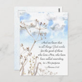 Romeinen 8:28 Alles wat God goed doet Briefkaart (Voorkant / Achterkant)