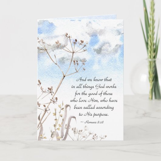 Romeinen 8:28 Alles wat God goed doet Kaart (Voorkant)