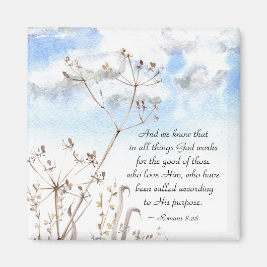 Romeinen 8:28 Alles wat God goed doet Magneet (Voorkant)