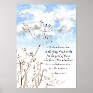 Romeinen 8:28 Alles wat God goed doet Poster