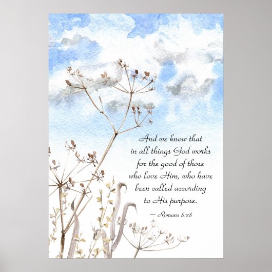 Romeinen 8:28 Alles wat God goed doet Poster (Voorkant)