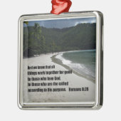 Romeinen 8:28 Alles werkt goed samen... Metalen Ornament (Links)