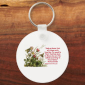 Romeinen 8:28 Bee Motif Sleutelhanger (Voorkant)