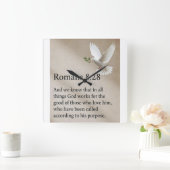 Romeinen 8:28 Bijbeltekst Wandklok (Huis)