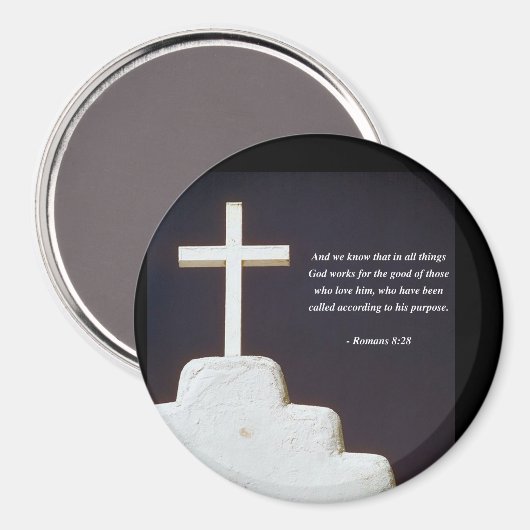 ROMEINEN 8:28 Bijbelvers Magneet (Voorkant / Achterkant)