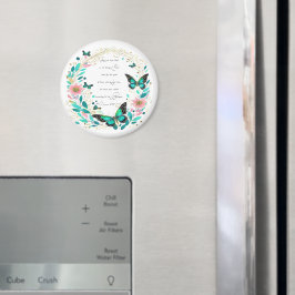 Romeinen 8:28 Bloemen en vlinders Magneet