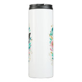 Romeinen 8:28 Bloemen en vlinders Thermosbeker (Achterkant)