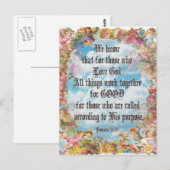 Romeinen 8:28 briefkaart (Voorkant / Achterkant)