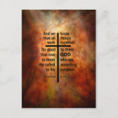 Romeinen 8:28 briefkaart (Voorkant)