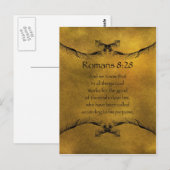 Romeinen 8:28 briefkaart (Voorkant / Achterkant)