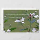 Romeinen 8:28 briefpapier (Voorkant / Achterkant)