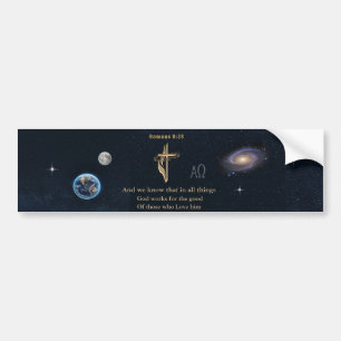 Romeinen 8:28 bumpersticker
