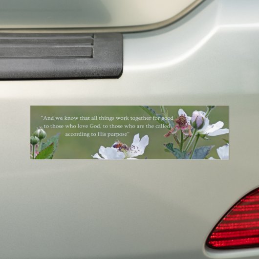 Romeinen 8:28 bumpersticker (Op auto)