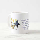 Romeinen 8:28 Butterflies Koffiemok (Voorkant links)