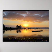 Romeinen 8:28 Christelijk Bijbelvers Poster