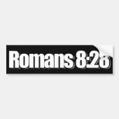 Romeinen 8:28 Christelijk Bumpersticker (Voorkant)