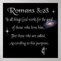 Romeinen 8:28 Christelijk Poster