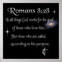 Romeinen 8:28 Christelijk Poster