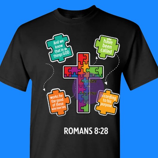 Romeinen 8:28 - Christelijk T-shirt