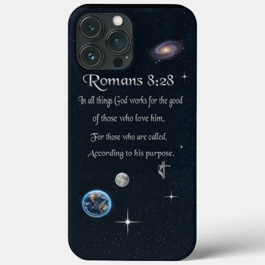 Romeinen 8:28 christelijke Bijbelvers Case-Mate iPhone Case (Achterkant)