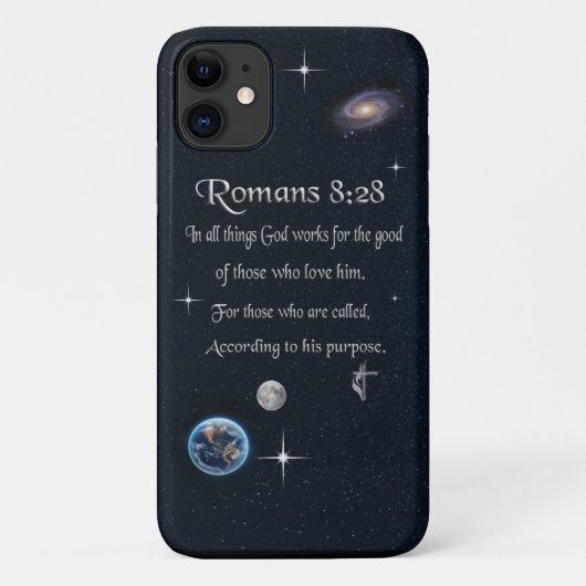Romeinen 8:28 christelijke Bijbelvers Case-Mate iPhone Case (Achterkant)