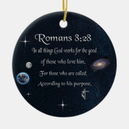 Romeinen 8:28 christelijke Bijbelvers Keramisch Ornament
