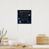 Romeinen 8:28 christelijke Bijbelvers Poster (Keuken)