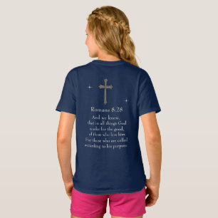 Romeinen 8:28 christelijke Bijbelvers T-shirt