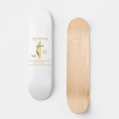 Romeinen 8:28 Christelijke koopwaar Skateboard (Voorkant)
