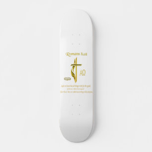 Romeinen 8:28 Christelijke koopwaar Skateboard