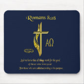 Romeinen 8:28 Christelijke Mousepad Muismat (Voorkant)