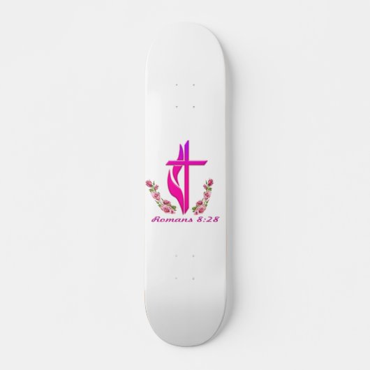Romeinen 8:28 Christelijke producten Skateboard (Voorkant)