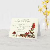 Romeinen 8:28 Denken aan u: Natuur, vogel, muis Kaart (Gele Bloem)