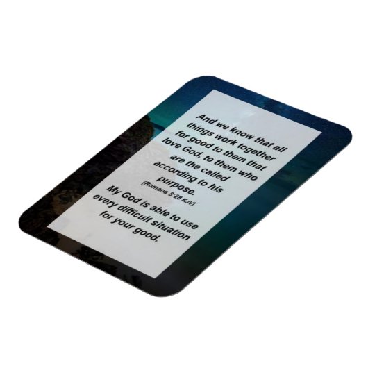 Romeinen 8:28 En we weten dat alles werkt Magneet (Linkerzijde)