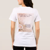 Romeinen 8:28 Geloof Tri-Blend Shirt (Achterkant)