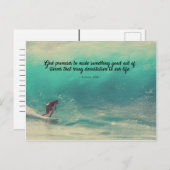 Romeinen 8:28 - Iets goeds uit stormen Briefkaart (Voorkant / Achterkant)