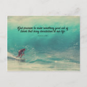 Romeinen 8:28 - Iets goeds uit stormen Briefkaart (Voorkant)