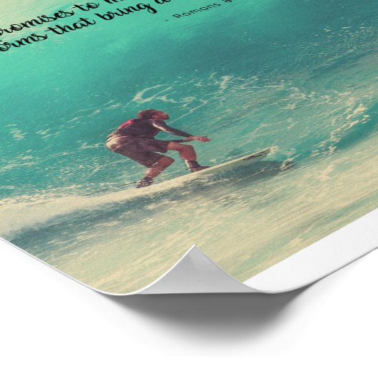 Romeinen 8:28 - Iets goeds uit stormen Poster (Hoek)