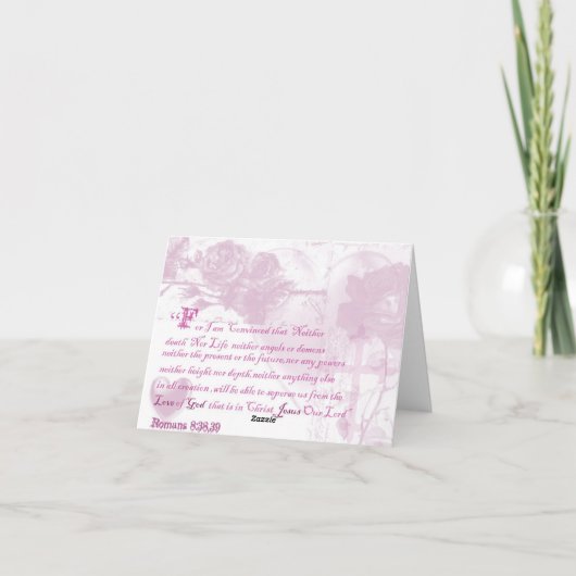 Romeinen 8:28 Inspirerend Kaart (Achterkant)
