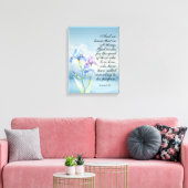 Romeinen 8:28 Iris Waterverf Canvas Afdruk (Insitu (Woonkamer))