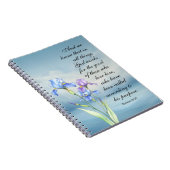 Romeinen 8:28 Iris Waterverf Notitieboek (Rechterzijde)