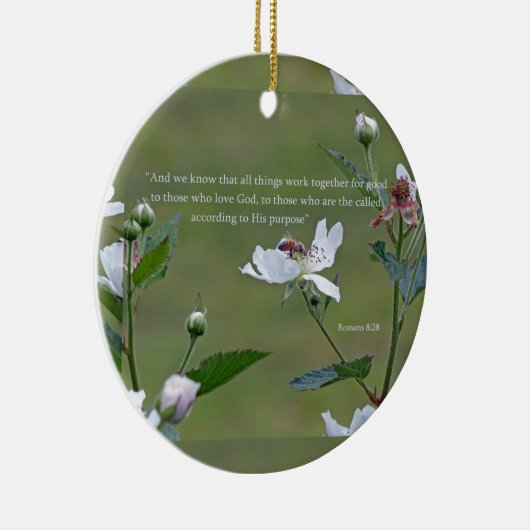 Romeinen 8:28 keramisch ornament (Rechts)