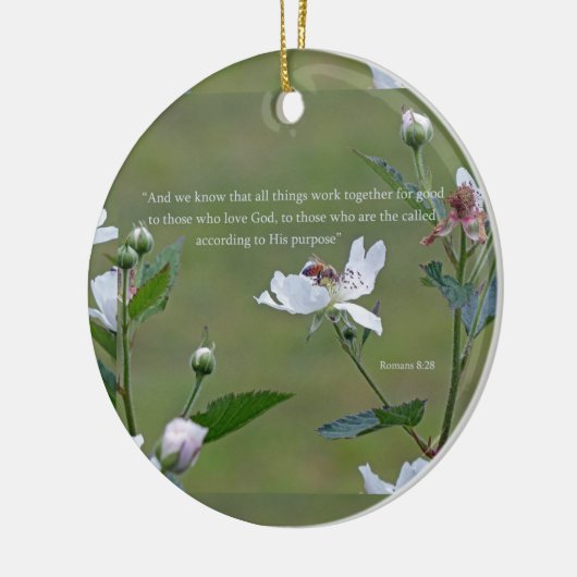 Romeinen 8:28 keramisch ornament (Links)