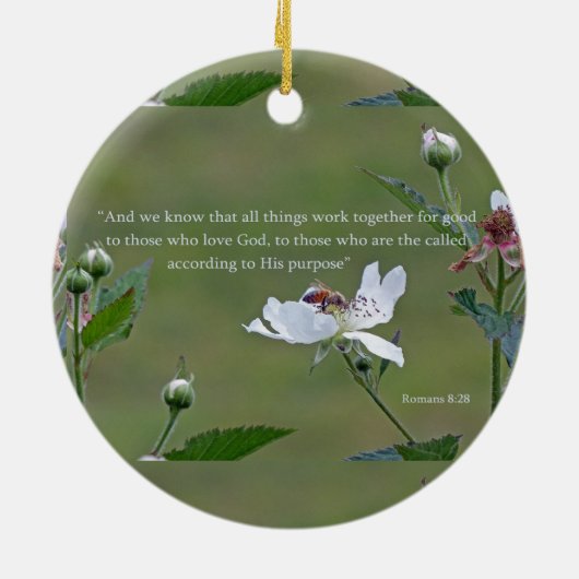 Romeinen 8:28 keramische versiering keramisch ornament (Achterkant)