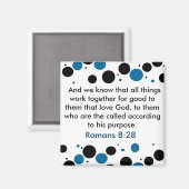 Romeinen 8:28 magneet (Voorkant / Achterkant)