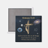 Romeinen 8:28 magneet (Voorkant / Achterkant)