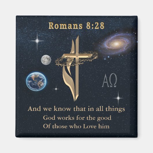 Romeinen 8:28 magneet (Voorkant)